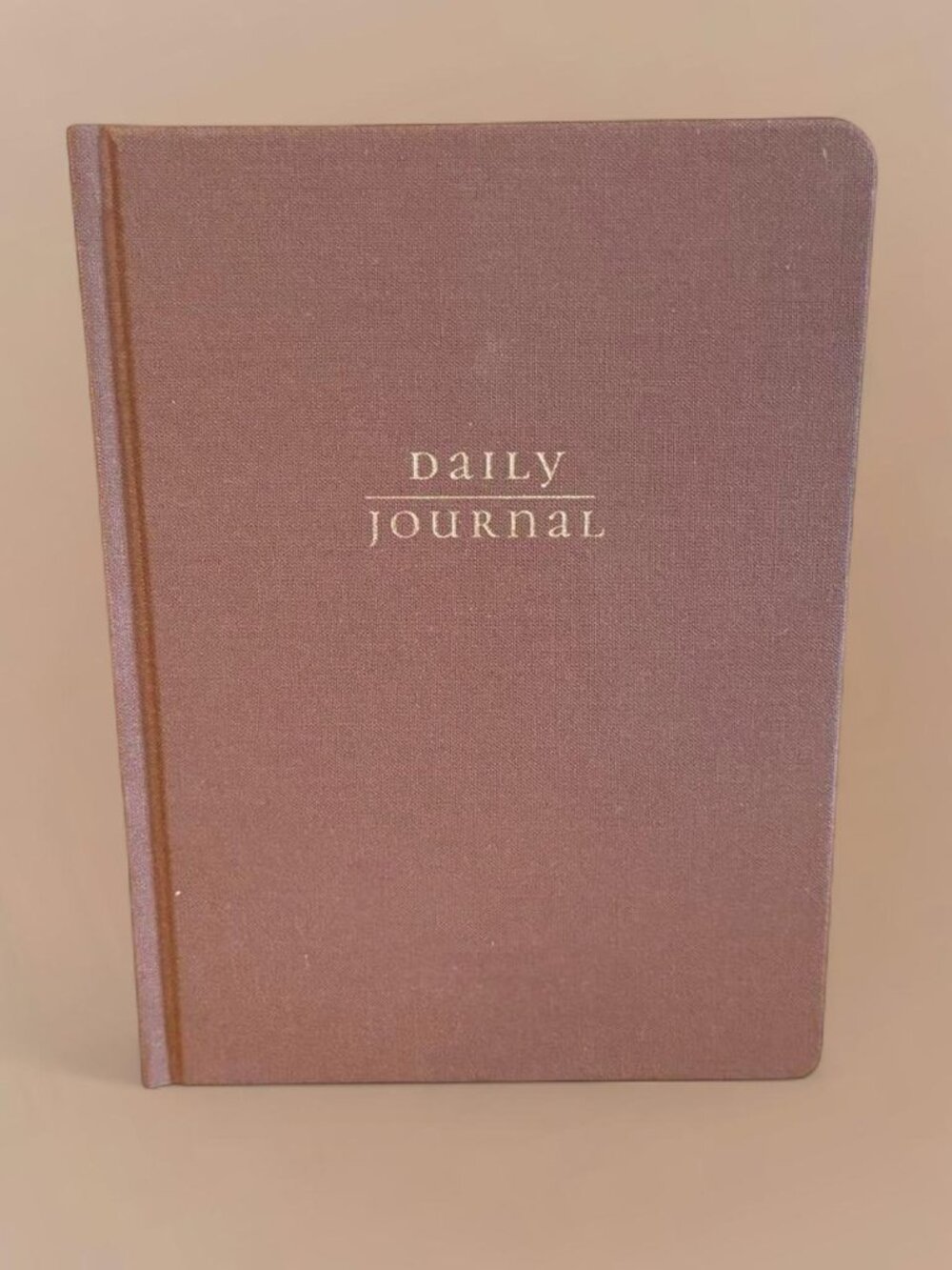 Brown Linen Daily Journal